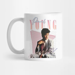 Paul Young / Retro 80s Aesthetic Fan Design Mug